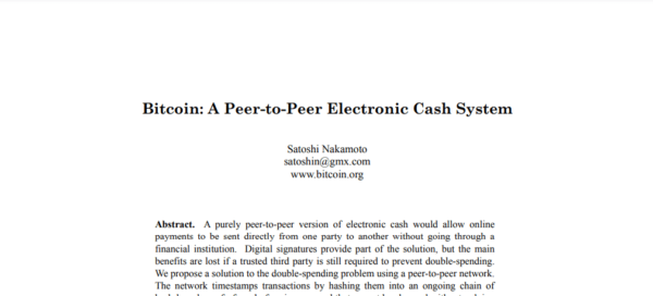 Bitcoin Whitepaper Title